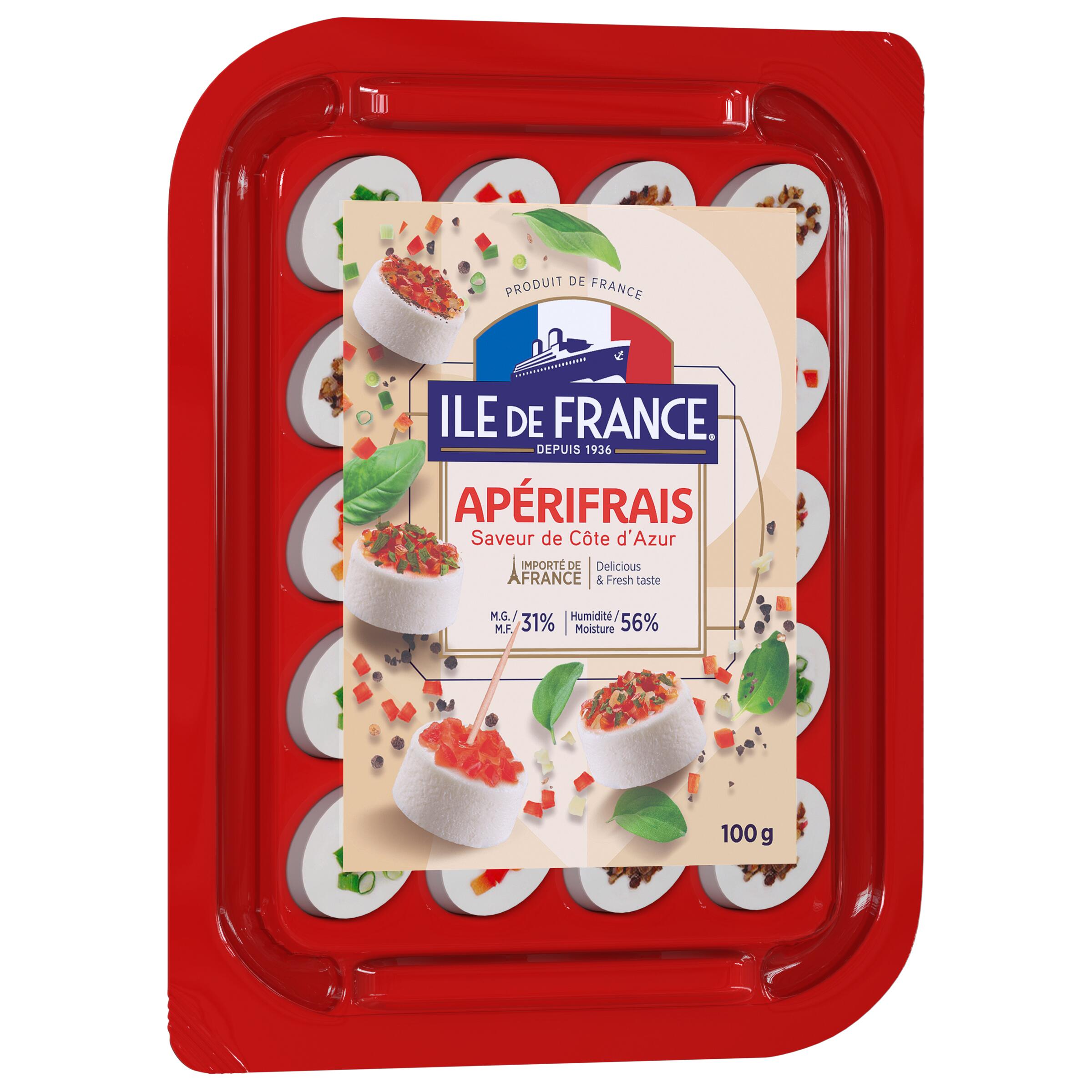 ILE DE FRANCE APERIFRAIS COTE D'AZUR 6X100GR | Agropur Solutions